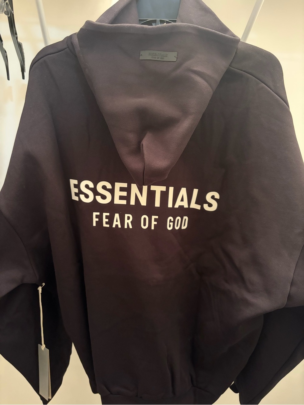 Black Hoodie Fear of God Essentials